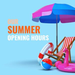 summertime opening hours erteco