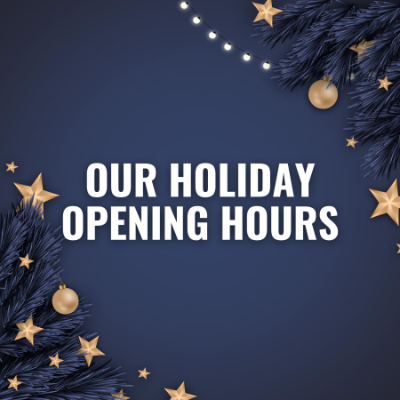 Christmas holiday opening hours